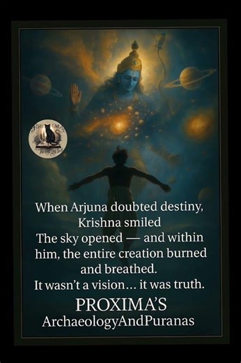 When Arjuna Saw Krishna’s True Cosmic Form 🌌🕉️ | Vishwaroop Explained #shorts#ytshorts #vishnu