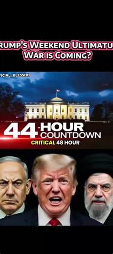 Trump's Weekend Ultimatum: War is Coming? GeoFror #Iran#Trump2026#Geopolitics#Military#bre akingnews