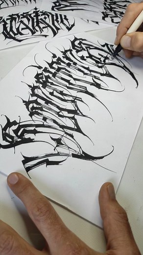5K views · 29 comments | Sacrifice Dark lettering calligraphy gothic script handstyle ️✒️ Want to get a similar design or a tattoo ? DM for commission work and bookings  Tattooing AGENDA in highlight story  - Marseille : resident at @steak.tattoo.marseille - Paris : 24/24/26 november @lencanaillerie - Brussels : 15 -> 21 december @luzine.store - Stuttgart : february @7zieben #ekors #lettering #calligraphy | EKORS | Facebook