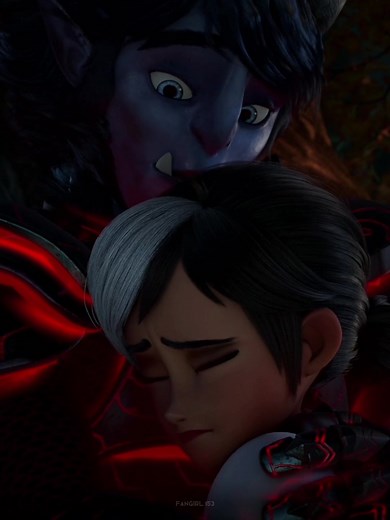 Jim y Clara en Trollhunters: Historia de Amor Fantástica
