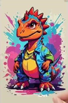 Dinosaur speed paint/“Watch a Dinosaur Come Alive in Minutes!”