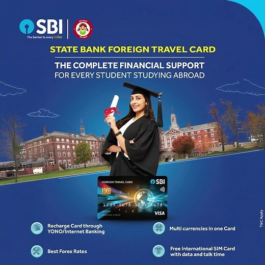 The State Bank Foreign Travel Card is your complete financial companion overseas.