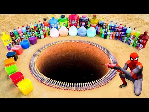 EXPERIMENT: Big Toothpaste Eruption from Giant Balloons of Coca Cola, Fanta, Mtn Dew, Soda vs Mentos