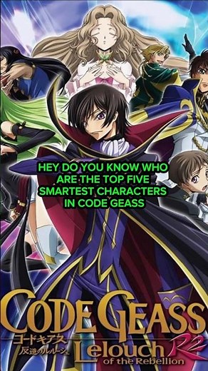 Top 5 Most Intelligent Characters in Code Geass