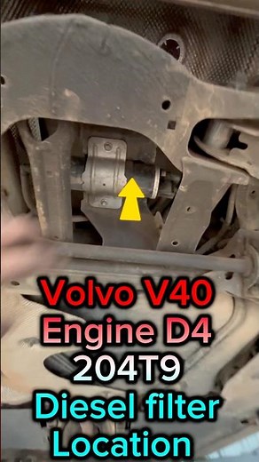 Volvo V40￼ diesel, filter location,