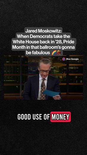 96K views · 971 reactions | Bill Maher: Trump wants to build a new missile defense system called the Golden Dome that could cost hundreds of billions of dollars. Is that a good use of money? Jared Moskowitz: He wants to build an arch, on the Mall, he's building a place he can dance at the White House and do the YMCA... when the Democrats take the White House in '28, Pride Month in February is gonna be great in that ballroom. | Blue Georgia | Facebook
