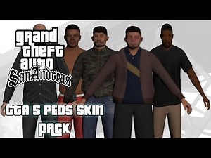 How to install GTA 5 Peds skin for GTA San Andreas