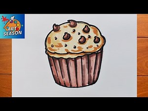 How to Draw a Muffin Step by Step