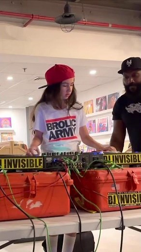 #TBT scratching with legendary Dj Rob Swift 🔥 #djmichelle #robswift