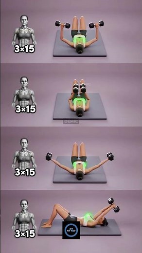 4 Dumbbell Exercises for the Upper Body to GET TONED at Home
