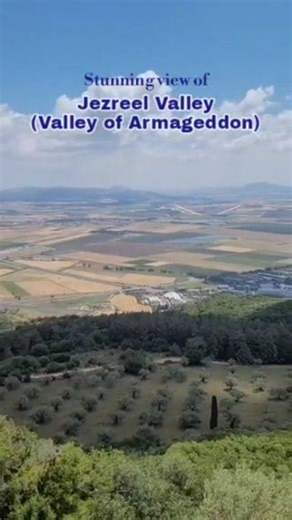 Stunning view of Jezreel Valley also known as Valley of Armageddon where part of the last battle on earth takes place at the end of the Great Tribulation Period. #Israel #holyland #biblical #historical #pilgrimage #pilgrims #travelvlog #israeltravel #visitisrael | Rica Gabud