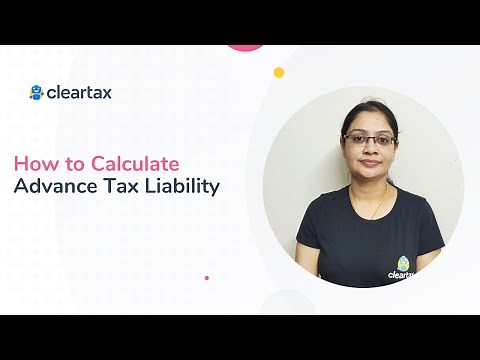 How to calculate advance tax liability