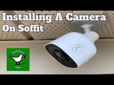 Easy way To Install a Security Camera on Vinyl Soffit | Hanging Camera from Soffit