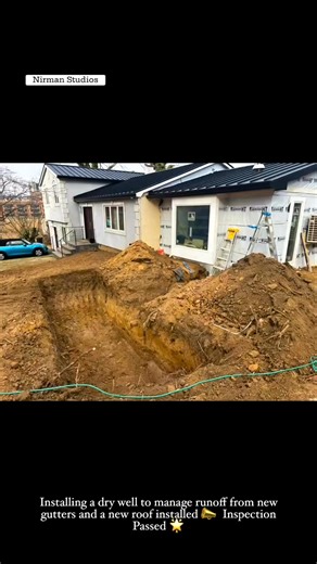Nirman Studios on Instagram: "🌧️🚧 Project Update | New Rochelle, NY 🚧🌧️ At Nirman Studios LLC, we believe great construction isn’t just what you see above ground—it’s also about doing things right below the surface 👷‍♂️⬇️ For our sunroom extension project in New Rochelle, we’ve successfully completed the installation of a dry well system to properly manage new roof and gutter runoff 💧🏠 Why does this matter? ✅ Town inspection completed and approved 📝✔️ ✅ Installed strictly as per town cod