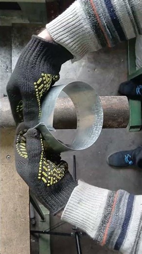 Hand-Formed Metal Tube from Flat Sheet | DIY 5 sec