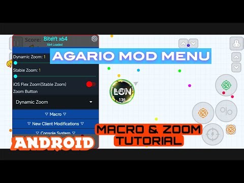 AGARIO MOD MENU - ANDROID MACRO & ZOOM (AGARIO MOBILE)