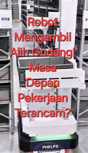 10 comments | Robot Mengambil Alih Gudang! Masa Depan Pekerjaan Terancam? #teknologi #robot #gudangmodern | Supriyo Doang | Facebook