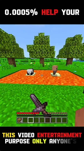 Panda 🐼 vs Baby Villager👶: Who wins your heart? ❤️ #shorts #minecraft