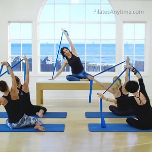 137 reactions · 16 shares | Joanne Bezzina uses the Theraband in every Pilates exercise in this Mat workout, including the arm work in this clip, encouraging you to experiment with different tensions so you can feel a deeper connection to your body. | Pilates Anytime | Facebook