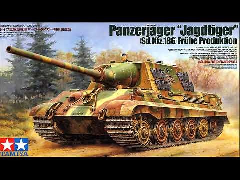 Panzerjäger Sd.Kfz. 186 Jagdtiger Tamiya 25162 1/35 Scale Model Kit Build Part One (01) in 4K.