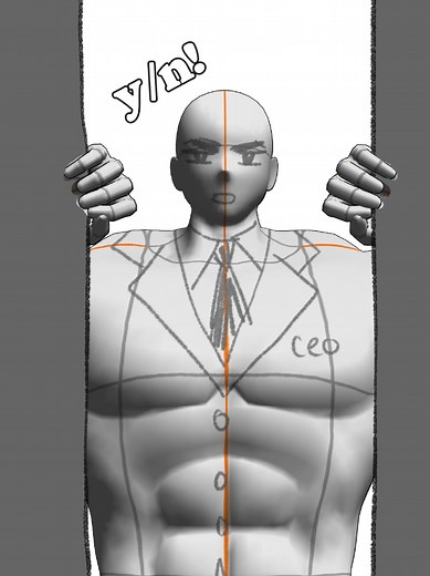 y/n, create your own buff 6'9 CEO with customizable 3D drawing figures in clip studio paint! 💪 #clipstudiopaint #ceo #ynpov #fyp #artmeme