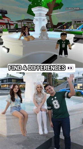 DIFFERENCES ROBLOX BROOKHAVEN IN REAL LIFE 🤯😱 #robloxshorts #roblox #brookhaven