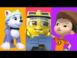 PAW Patrol Snowy Rescue PLUS Rusty Rivets AND Mighty Express ❄️🧭🚃 | Cartoons for Kids