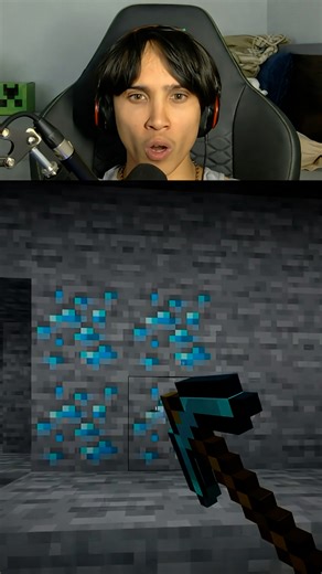 Mining diamond and iron veins using mods