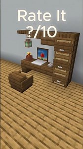 Wooden Desk in Minecraft🤎