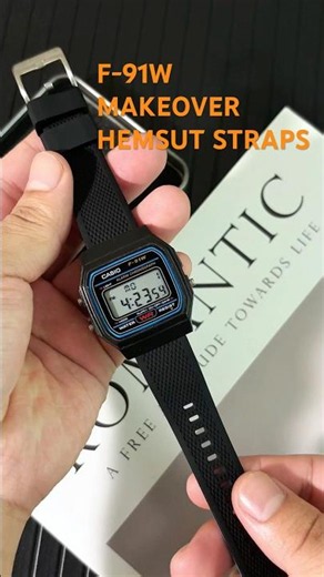 casio f-91w honest review & hemsut strap compatibility 18MM #hemsut #casio