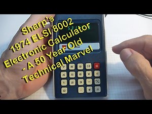 Sharp ELSI 8002 Calculator - A 50 year old classic calculator
