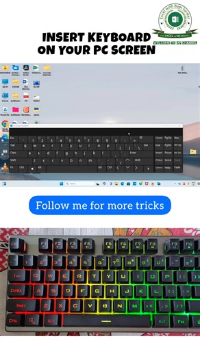 🖥️ Easily Open On-Screen Keyboard on Your PC in Seconds! ⌨️ || Press Ctrl Window O For open Keyboard on PC Screen || #OnScreenKeyboard #ComputerTips #PCTricks #WindowsShortcut #TechTips #KeyboardShortcut #FacebookVideos #LearnWithMe | learn Excel with Bapi Sardar