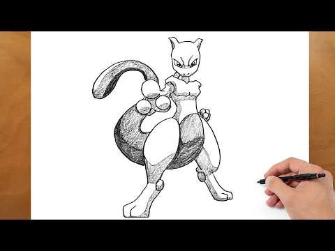 Learn to Draw Mewtwo – Easy Anime Drawing