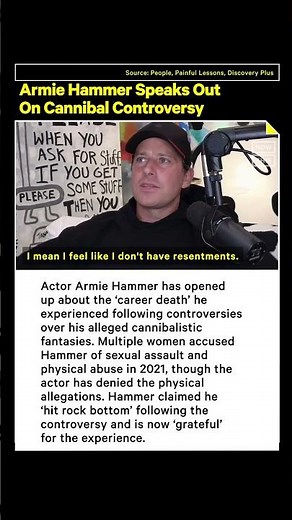 Armie Hammer Responds to Cannibalism Allegations