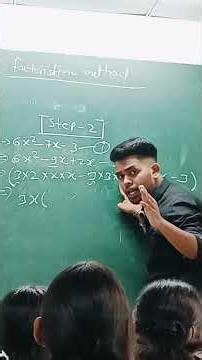 factorisation method in easy way...