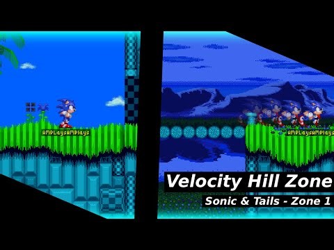 CSS - Sonic & Tails (Adventure): Velocity Hill Zone (Zone 1 - Act 1 and 2 + Boss Fight)