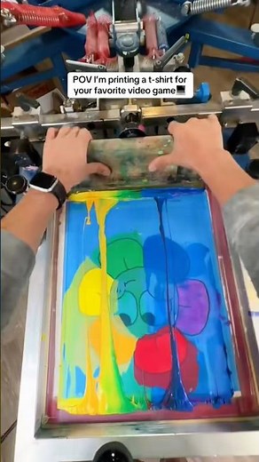 POV: You're Screen Printing The BEST Video Game Ever 👾