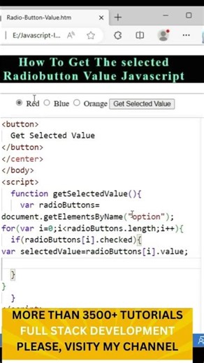 Get The Radio Button Is Selected Button Click