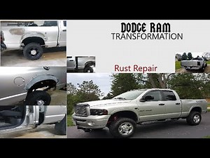 Dodge Ram Rust Repair | Rusted Wheel Well & Rocker | Transformation with Patch Panels and Rattle can