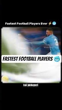 Top 5 Fastest Football Players Ever ⚡🥶 #football #shorts