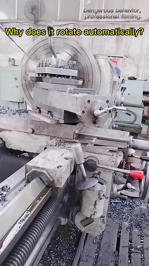 Why does it rotate automatically?#cnclathe #cncmachining #industrial