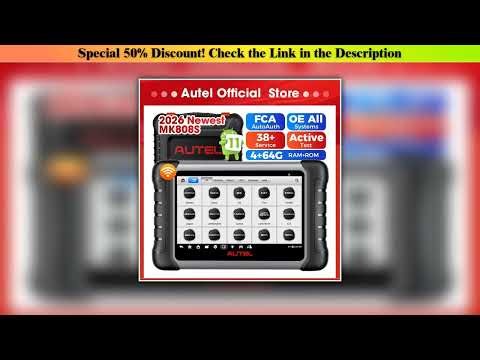 Review Diagnostic Tools Autel MK808S Car diagnosis Bi-Directional Control Automotive scanner IMMO K