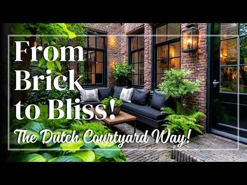 Elegant Dutch Courtyard Ideas for Small Spaces 🇳🇱🧱 Clean Design Meets Garden Serenity