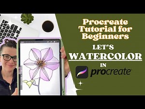 Procreate Tutorial for Beginners | Let's Watercolor In Procreate | How to Use Procreate Watercolor