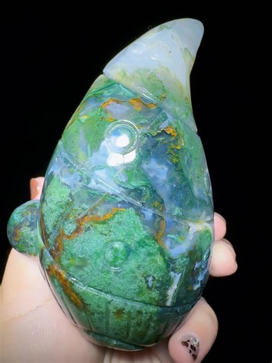 So so interesting genome in moss agate material | Rock's Rock Store