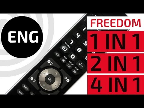 How to setup the universal remote control Superior Freedom 1 in 1, 2 in 1, 4 in 1