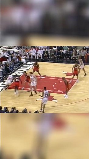 1997 NBA Flashback. | Michael Jordan Dunks on Dikembe Mutombo.