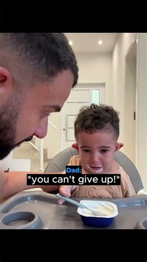 Dad teaches special son to never give up ❤️