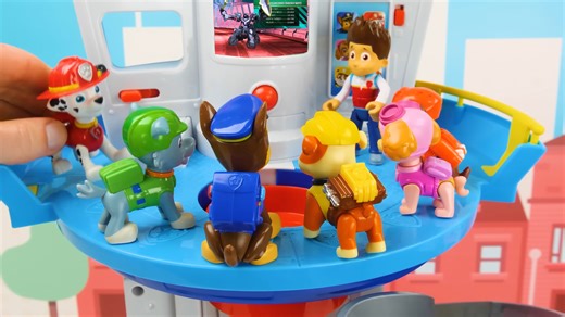 7K views · 84 reactions | Paw Patrol Toy Learning Video for Kids Mighty Pups vs Battle Robot! | Genevieve's Playhouse | Facebook