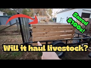 DIY Livestock Trailer | I build a home made livestock trailer to haul my animals!